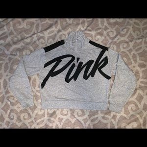 Pink cropped sweatshirt